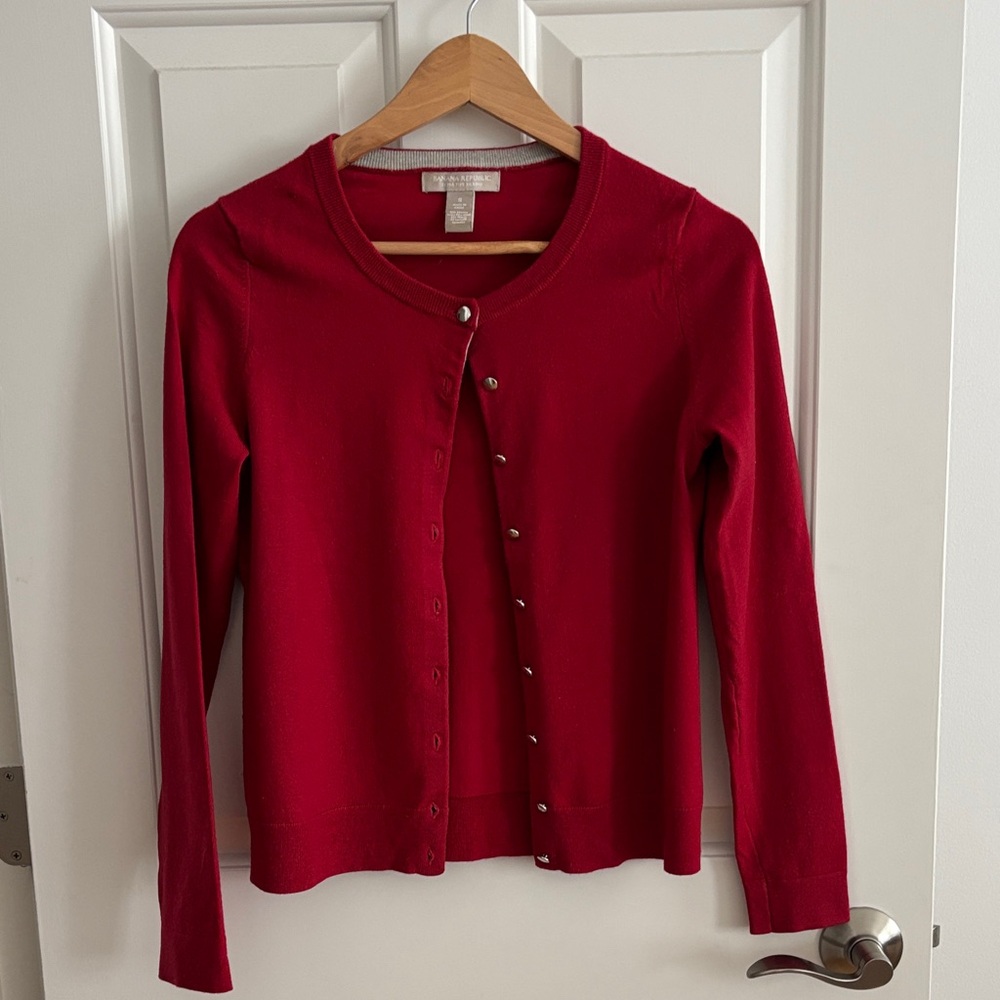 Banana Republic Cherry Red Sweater